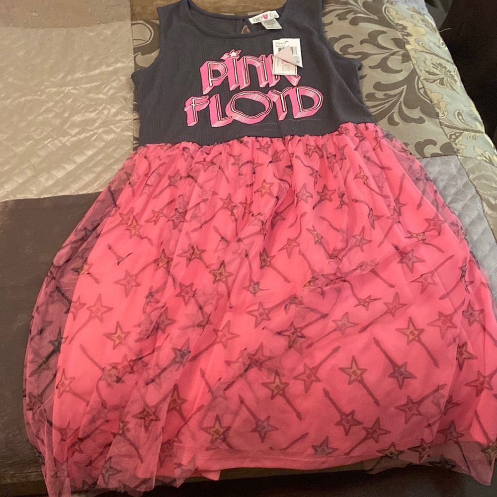 Pink Floyd Rock Knit Tee Skirt Dress - Picture 2 of 7